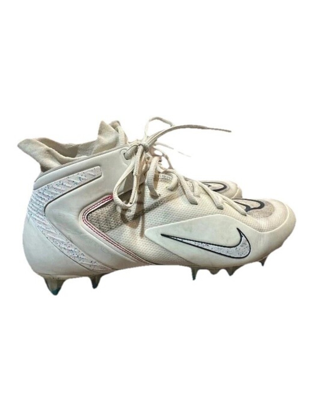 Retired Nike Alpha Huarache 8 Elite Lacrosse Cleats Sail/White Sz 12